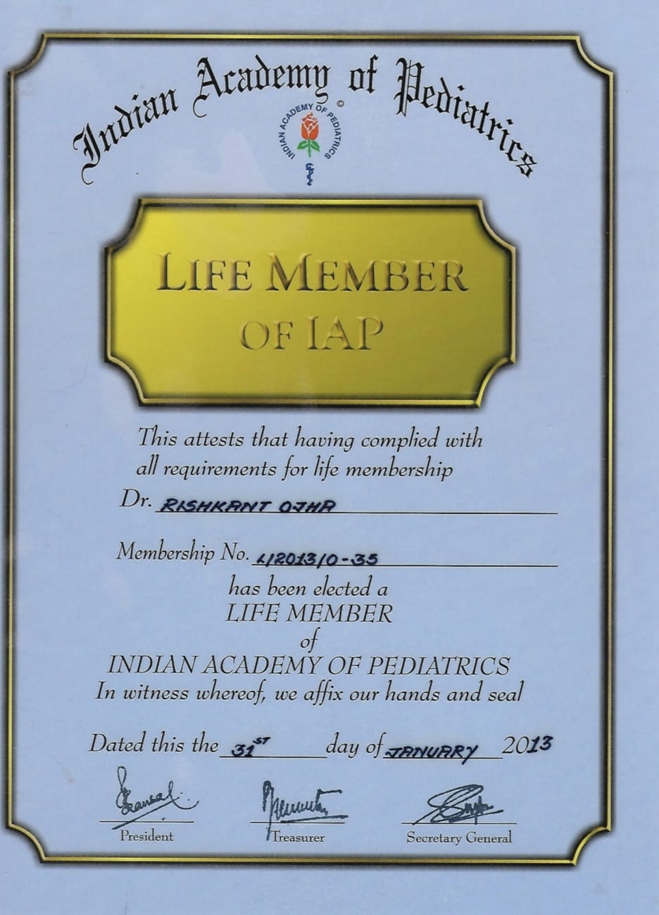 Indian Academy of Paediatrics Membership